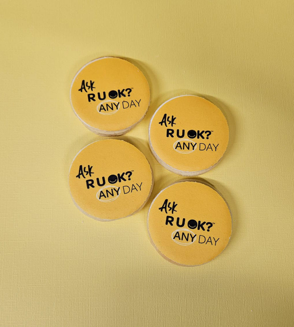 Ask R U OK Cookies - Yellow