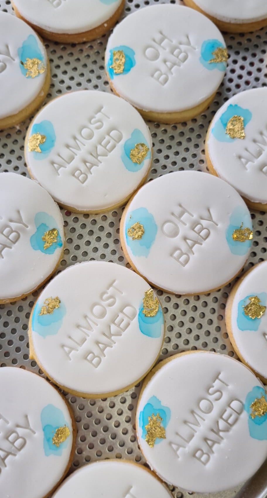 Baby Shower Cookies - Baby Shower Favours - Almost Baked - Custom Baby Shower Cookies - Oh Baby Shower Cookies - Baby Announcement - Baby Shower Favors - Almost Baked Cookies By Mr Cookies Australia