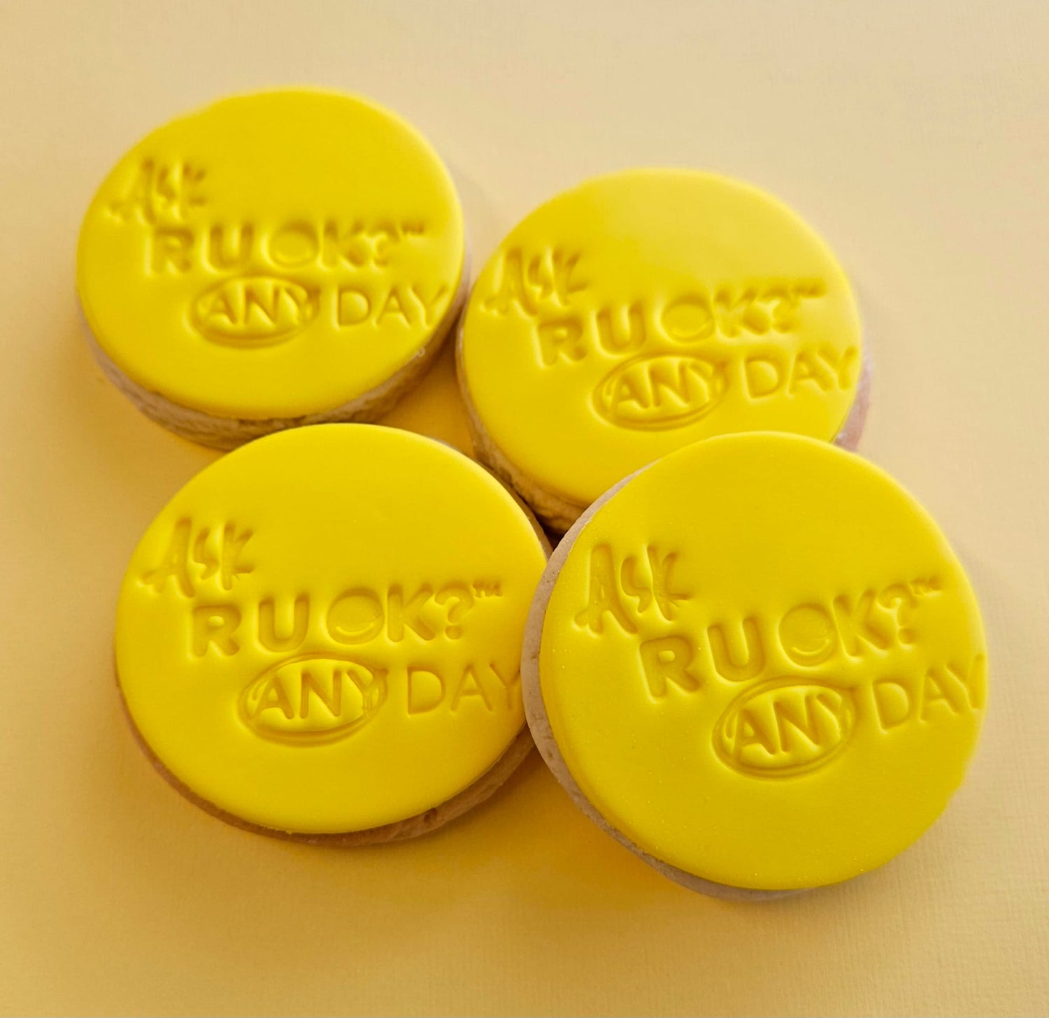 Ask R U OK Cookies Stamped - 6cm