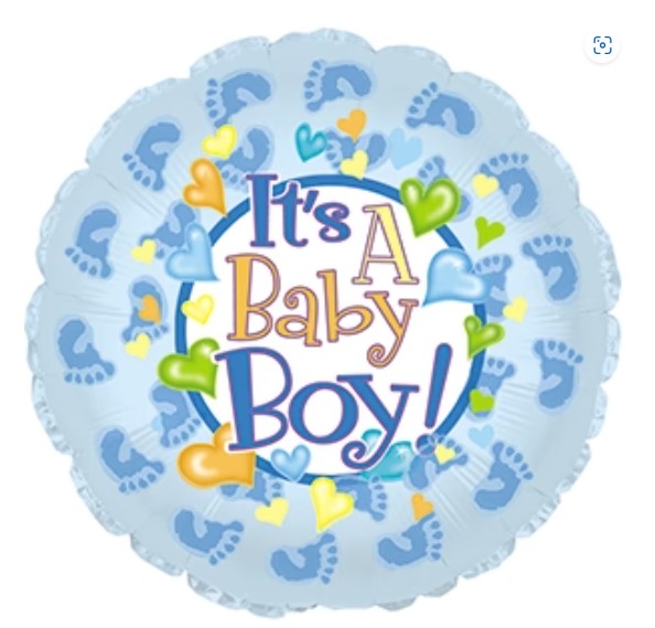 Its a Baby Boy Balloon 4″ Air-filled Balloon