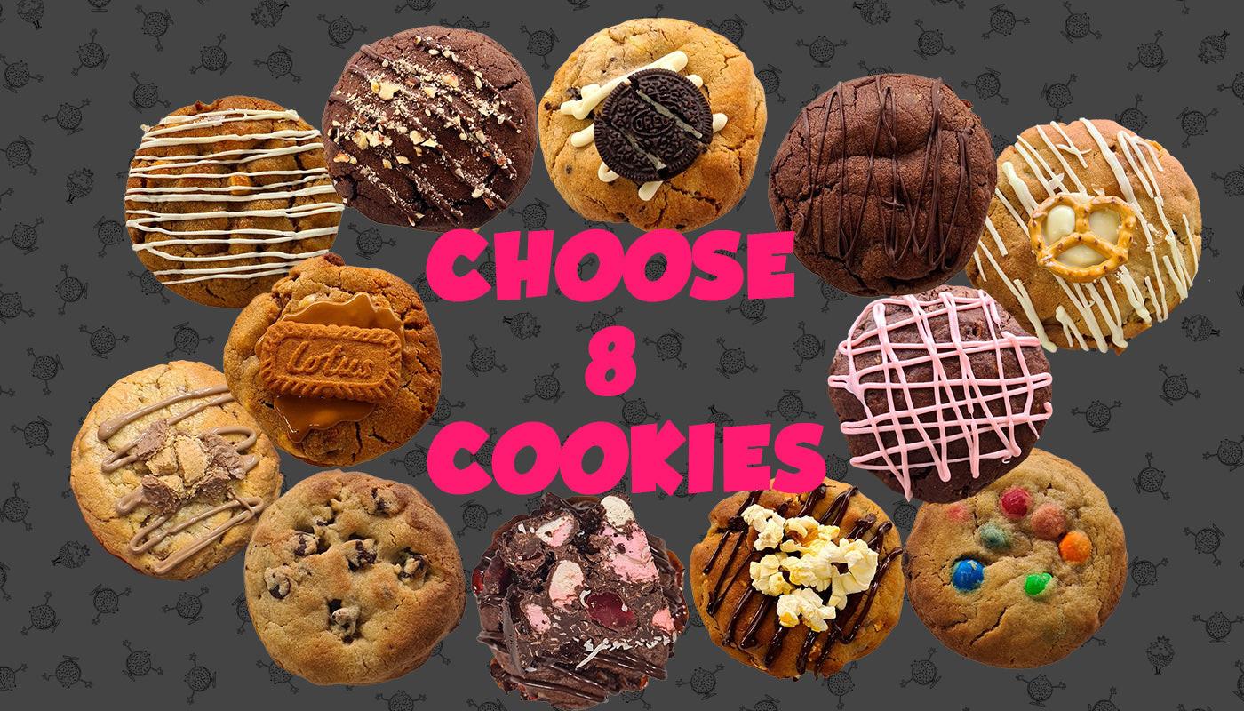 New York Style Cookies – Box of 8.