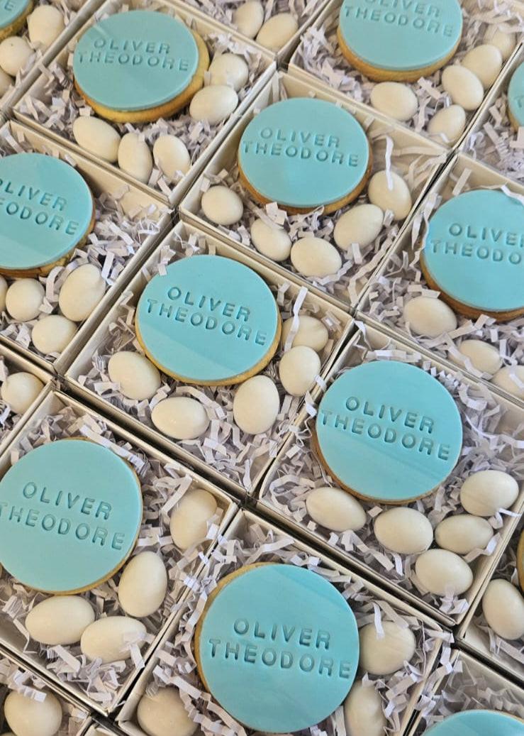 Custom Text Personalised Cookie in a Window Box.