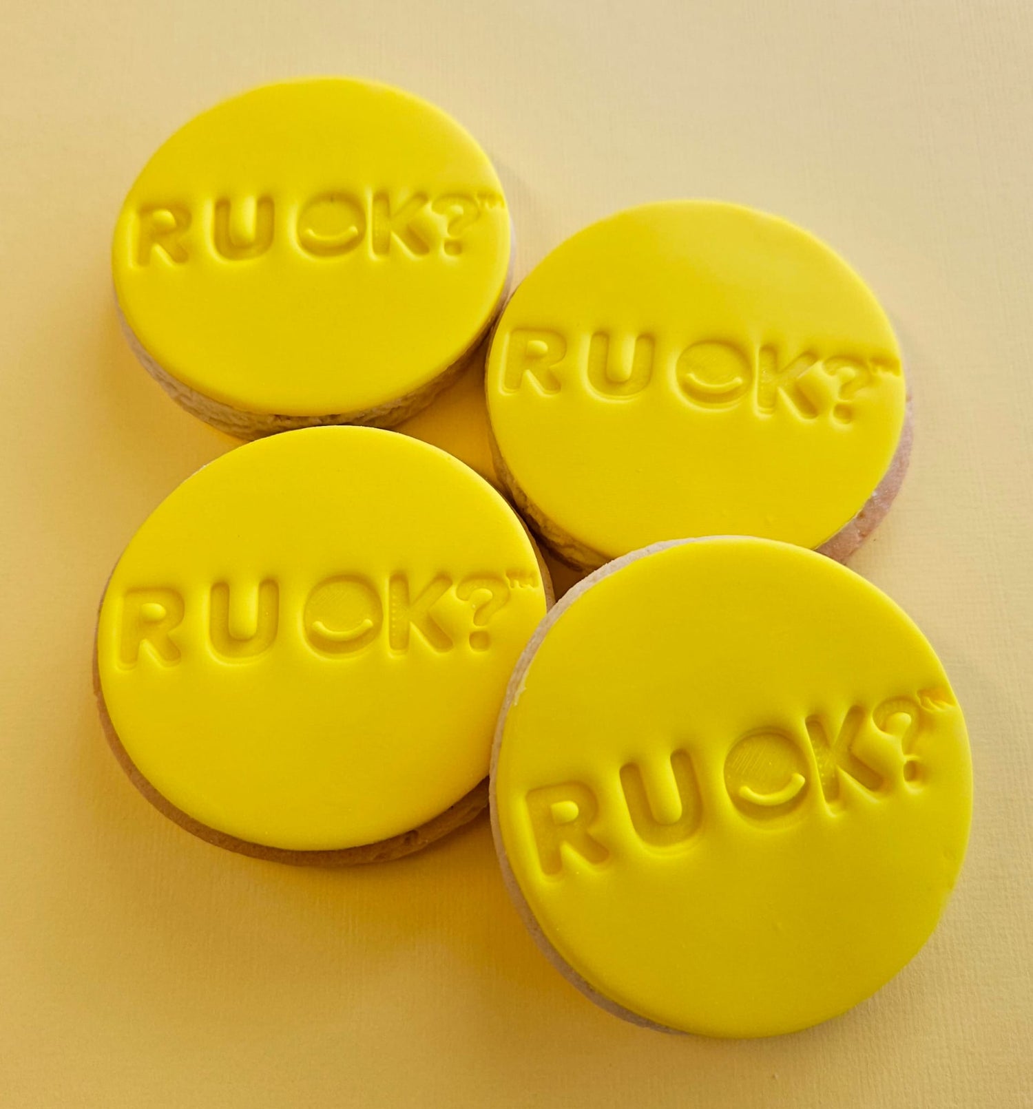 R U OK Cookies Stamped - 6cm