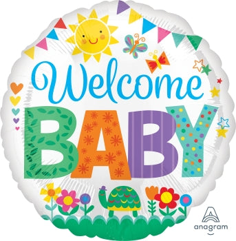 Welcome Baby 4 Air-filled Balloon, Welcome Baby Ballon, Baby Ballon