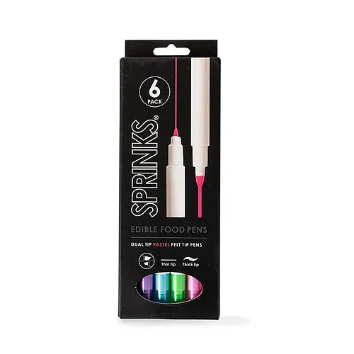 SPRINKS Edible Food Pen Set - PASTEL PACK (Pack of 6)