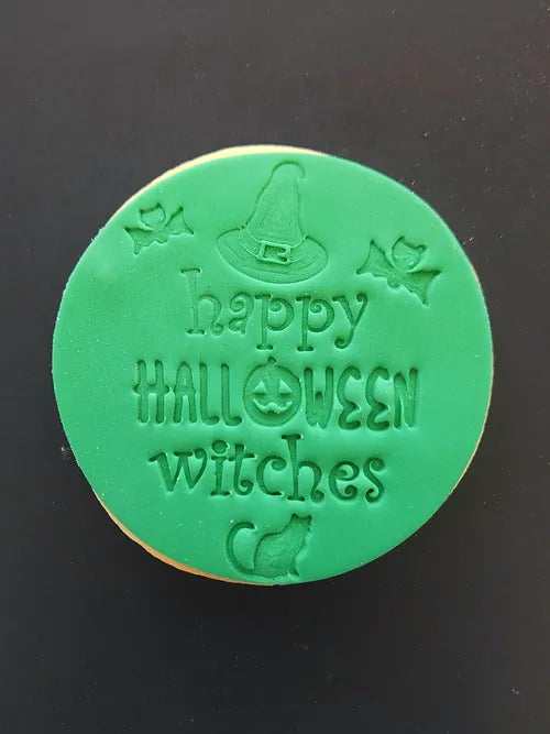 Individual Happy Halloween Witches Cookie - Bewitchingly Delicious