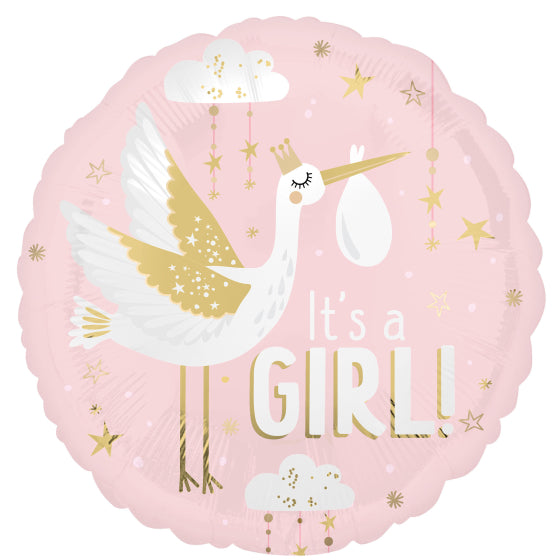 Baby Girl Balloon Special Delivery  4″ Air-filled Balloon