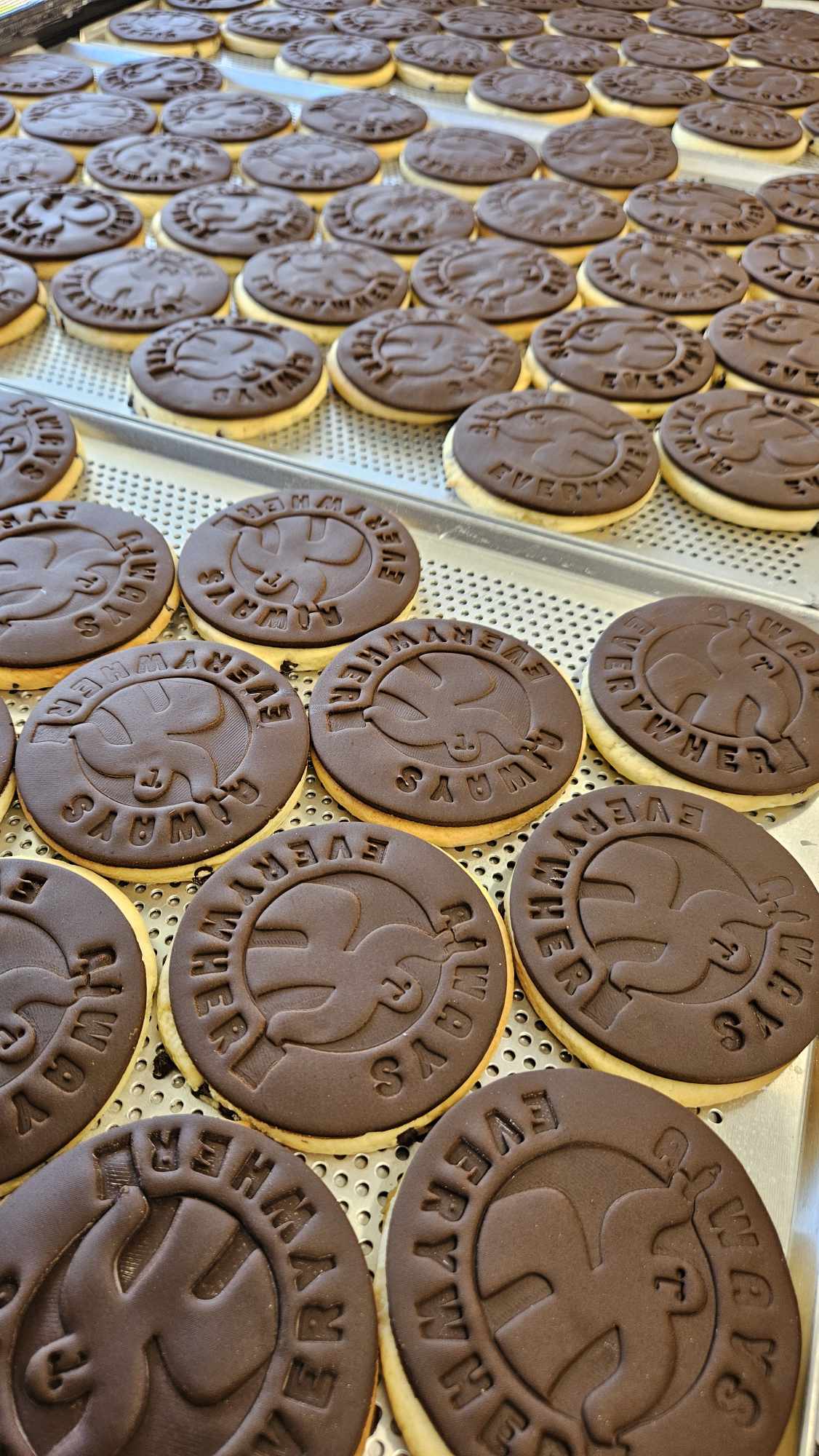 8cm Personalised Stamp Round Cookies