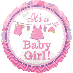 Shower With Love Baby Girl 4″ Air-filled Balloon