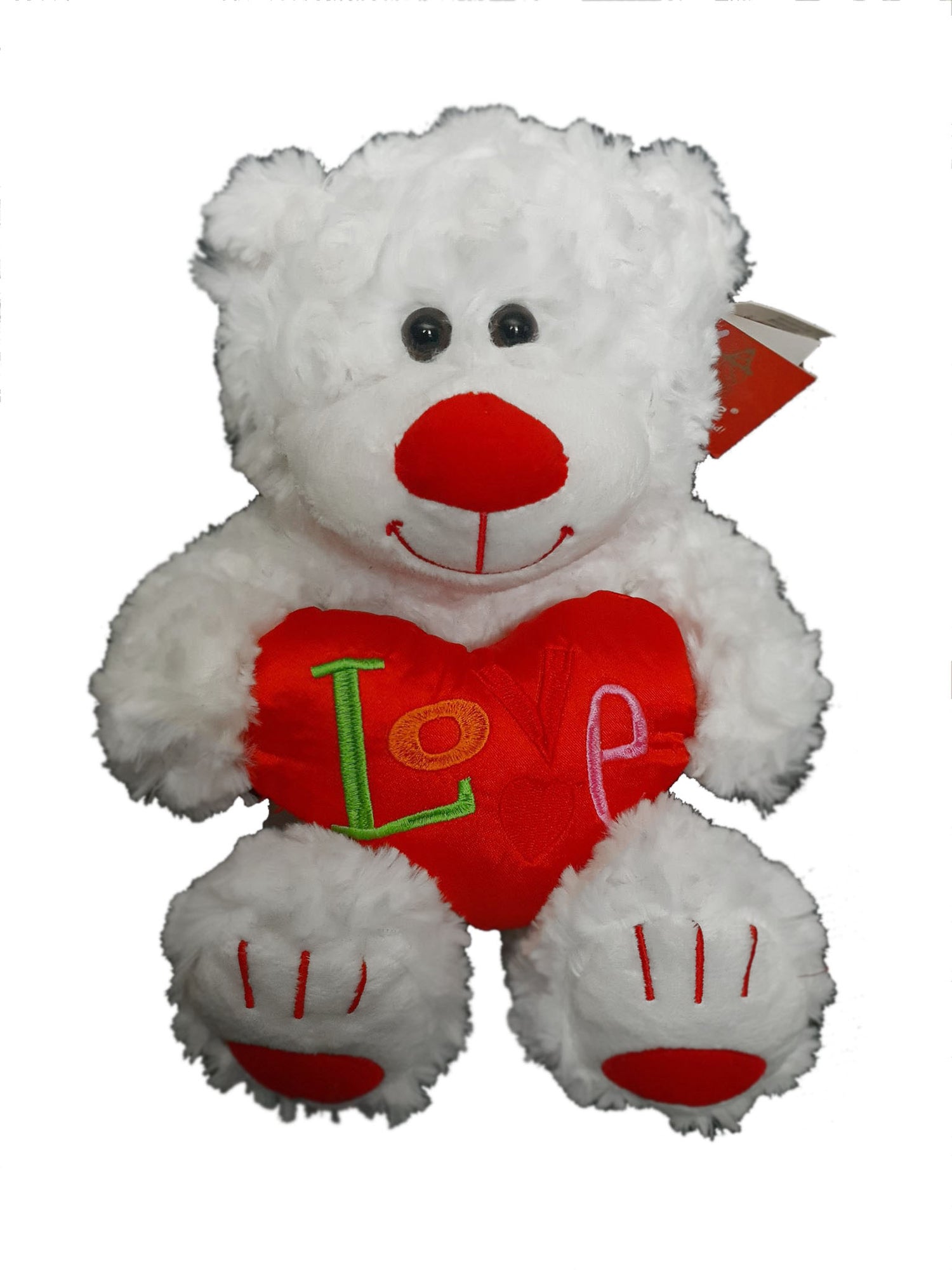 25cm White Love Bear