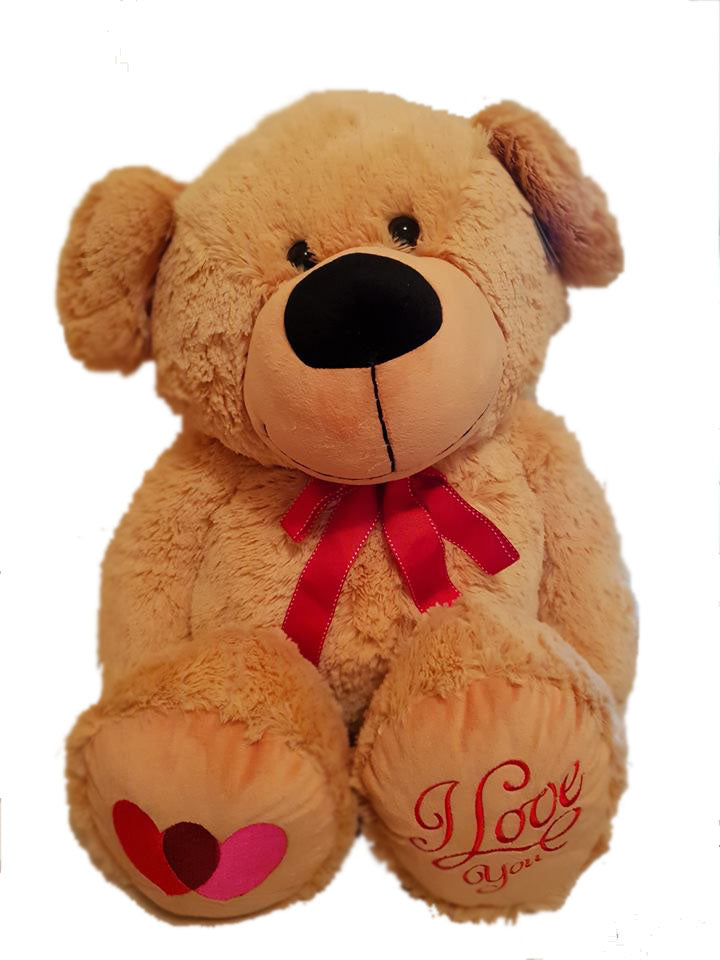 120cm Huge Loving Bear with Red bow and I Love you feet