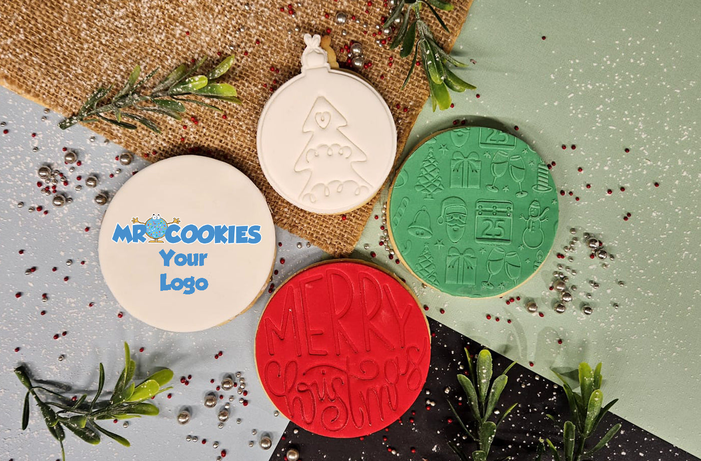 Xmas Cookies with Logo