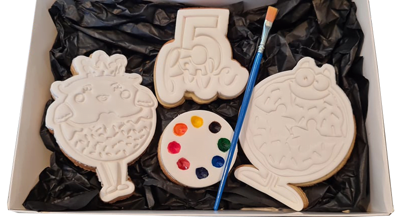 Mr Cookies and Miss Sprinkles With Number Birthday Cookie Kit