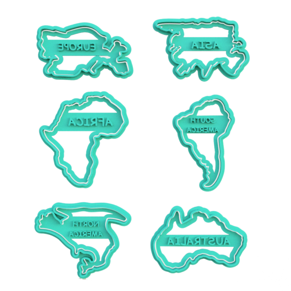 Continents Cookie Cutter